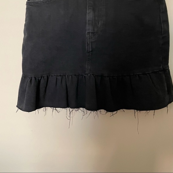 Levi's Black Denim Mile High Ruffle Skirt - Picture 4 of 10